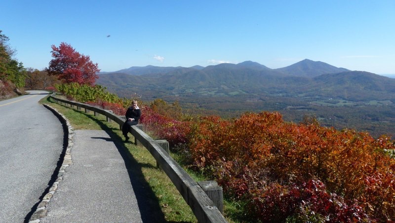 Judy on Blue Ridge Parkway