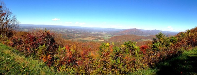 Panorama from Blue Ridge Parkway