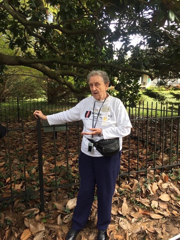 Mary Bondurant Warren at Gravesite