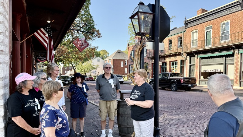 One Tour Group on Street