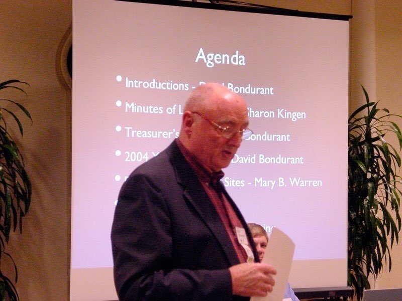 Jack Bondurant provides treasurer's report