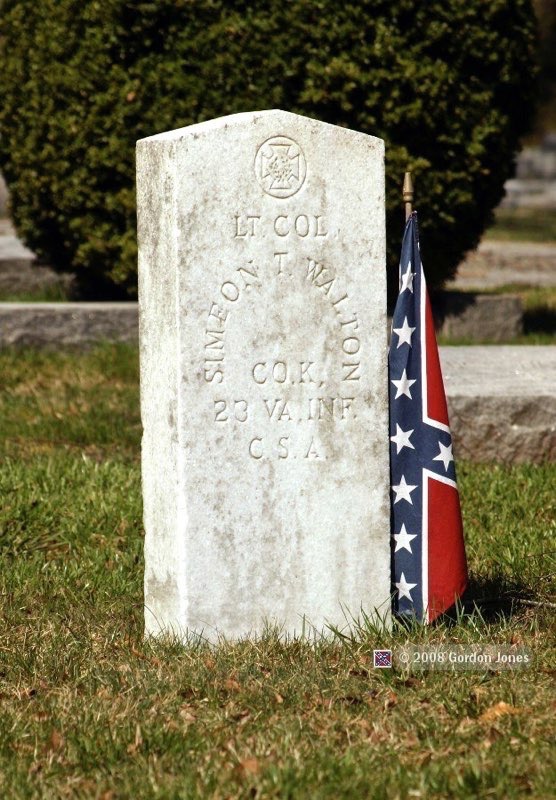 Simeon T Walton Grave Marker